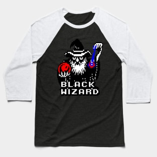 Black Wizard Baseball T-Shirt